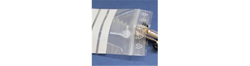 LDPE, mit drei Beschriftungsstreifen